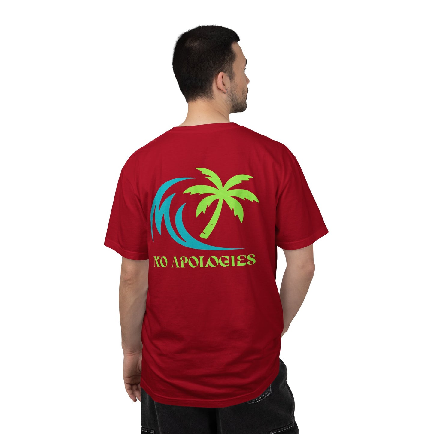 No Apologies Palm Wave T-shirt | Coastal Vibes Beach Tee