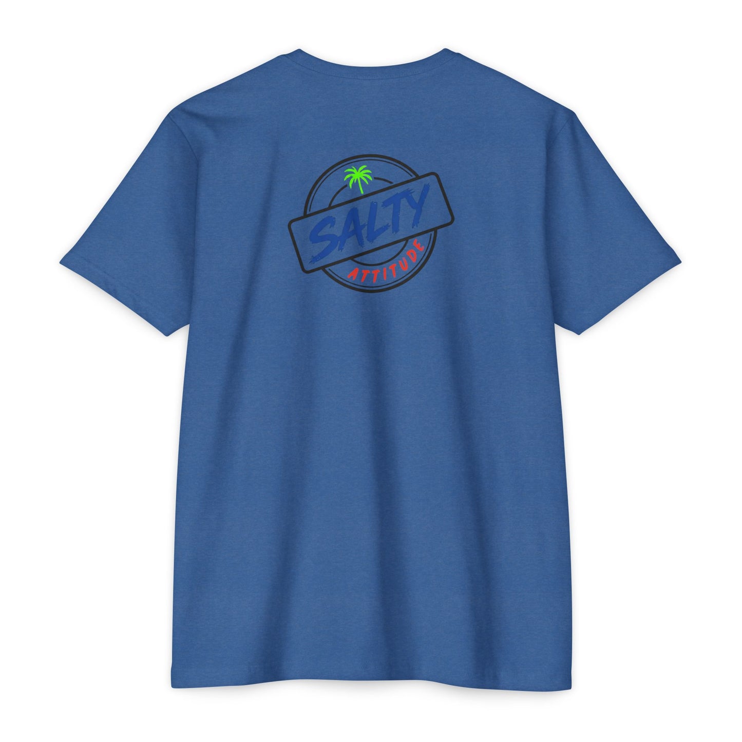 Net Gains Surf T-Shirt — 'Salty Attitude' Retro Beach Graphic Tee