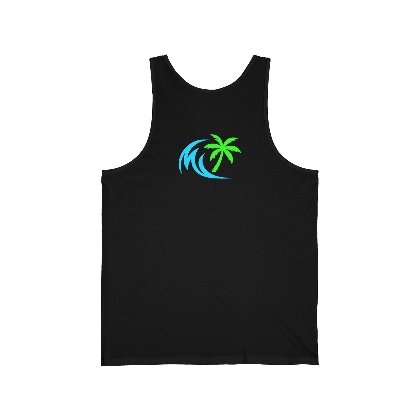 Salty Attitude No Apologies Tank Top — Funny Beach Vibes Surfing Palm Graphic