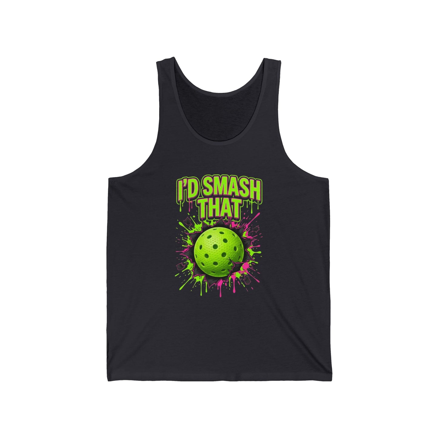 Pickleball Tank Top — "I'd Smash That" Graphic