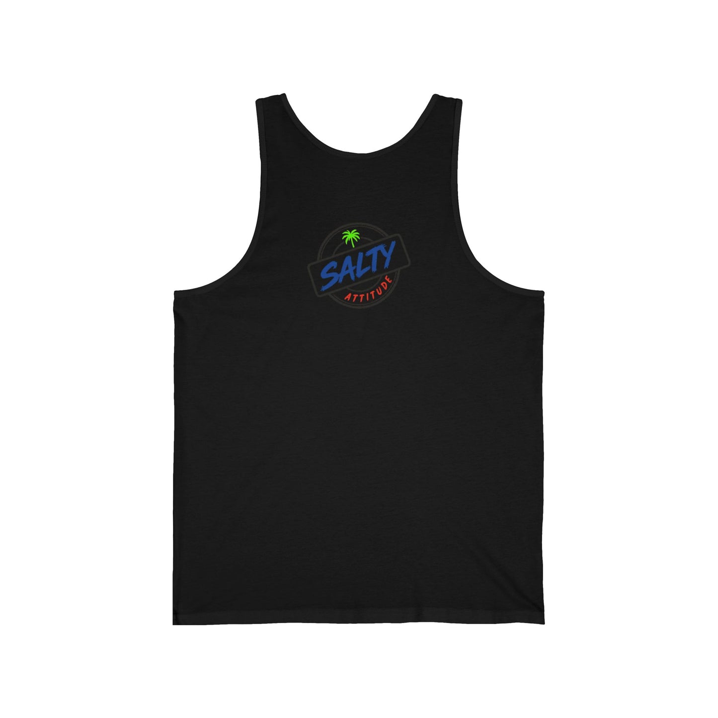 Net Gains Tank Top — Retro Beach Surf Workout Graphic Tank