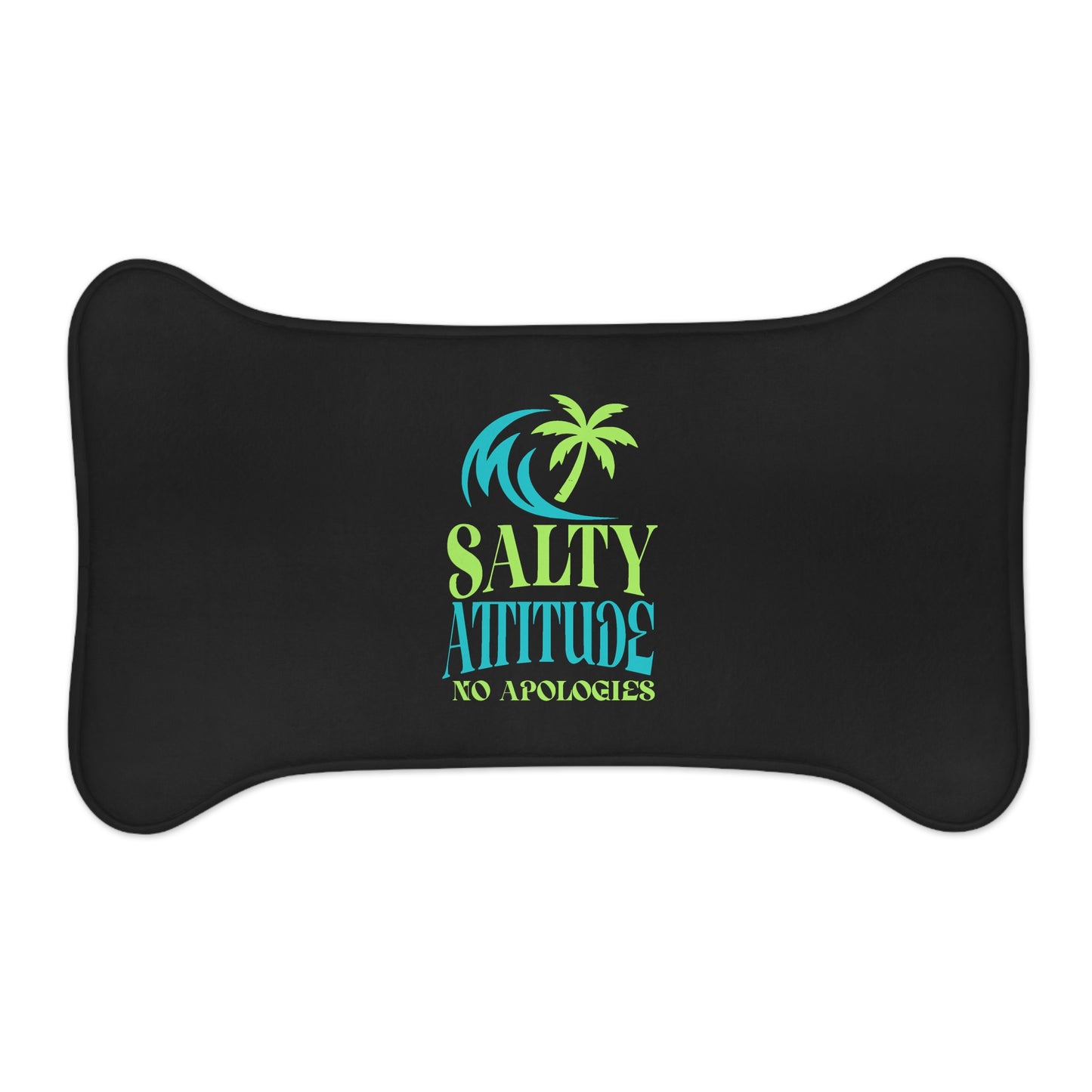 Salty Attitude Pet Feeding Mat - Fun Dog Feeding Mat, Pet Care Accessory