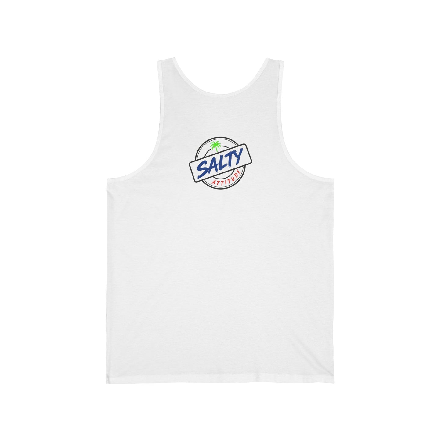 Net Gains Tank Top — Retro Beach Surf Workout Graphic Tank