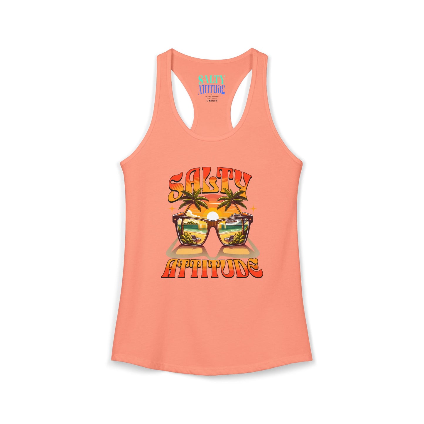 Salty Attitude Sunglass - Women's Ideal Racerback Tank