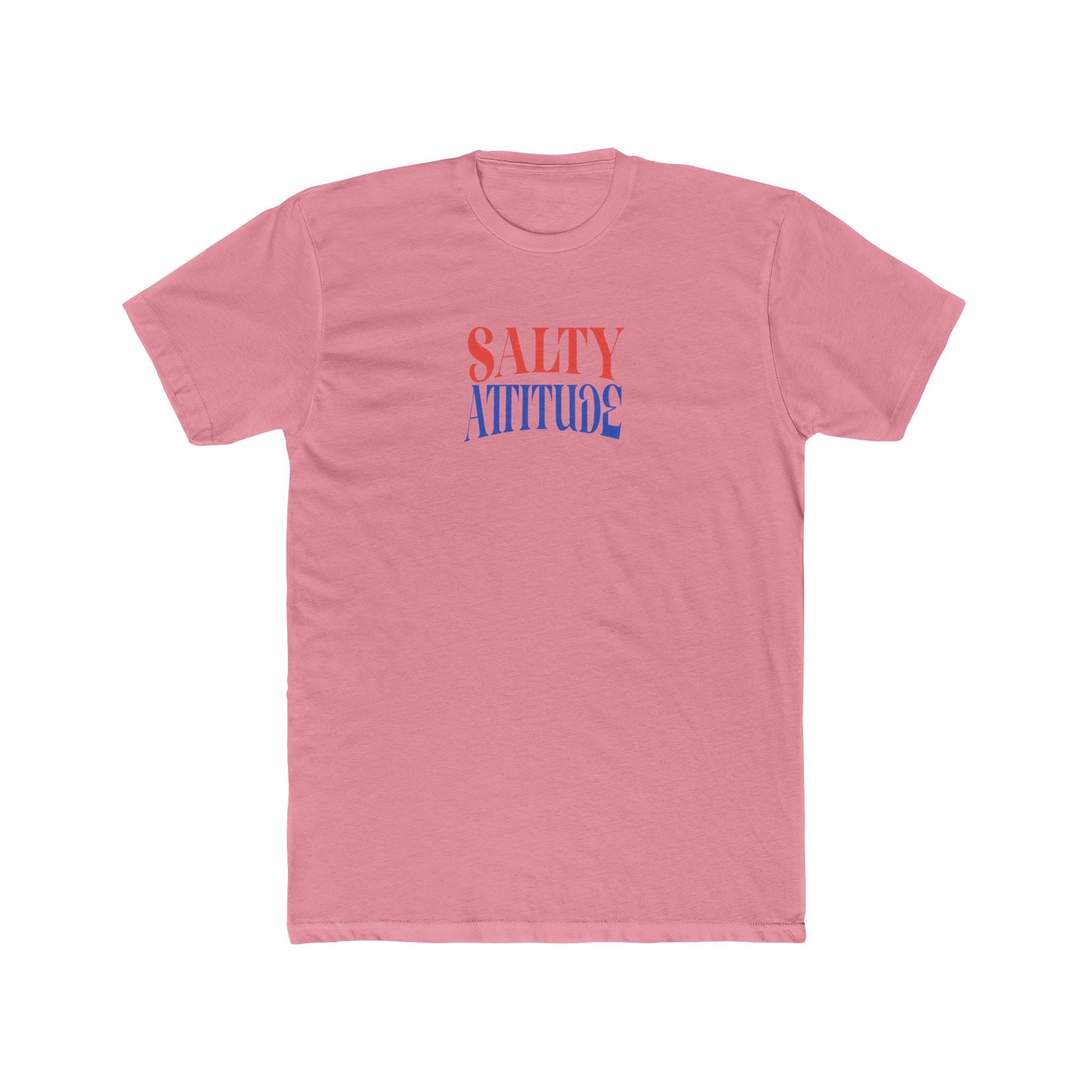 Graphic Tee — “Salty Attitude” Front & “Just the Tip” Tropical Back T-Shirt