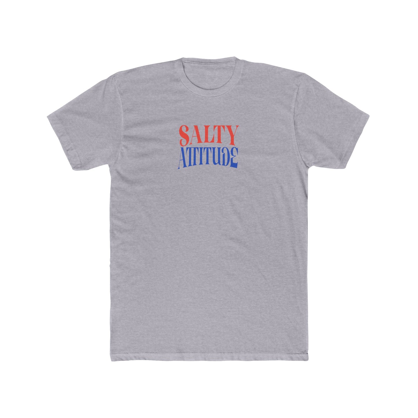 Graphic Tee — “Salty Attitude” Front & “Just the Tip” Tropical Back T-Shirt