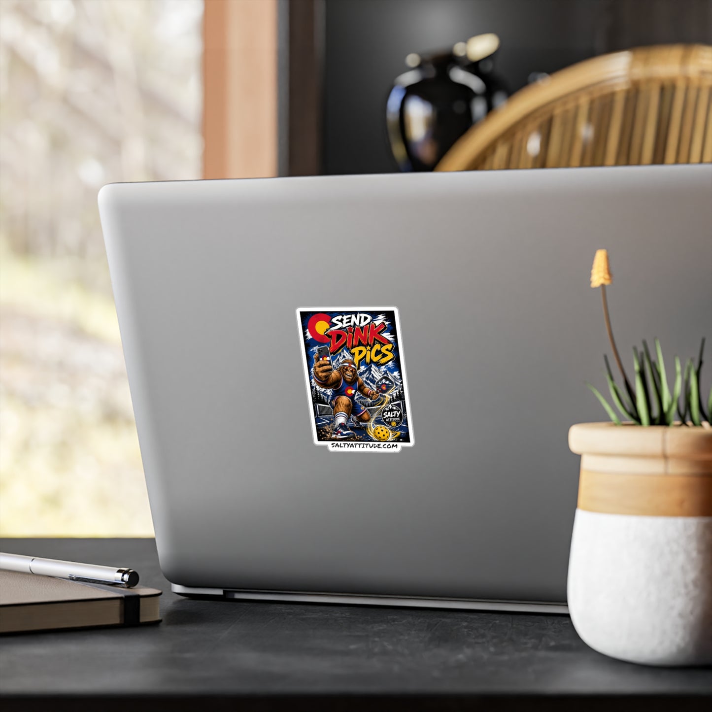 Send Dink Pics Pickleball Sticker — Funny Colorado Sasquatch Vinyl Decal