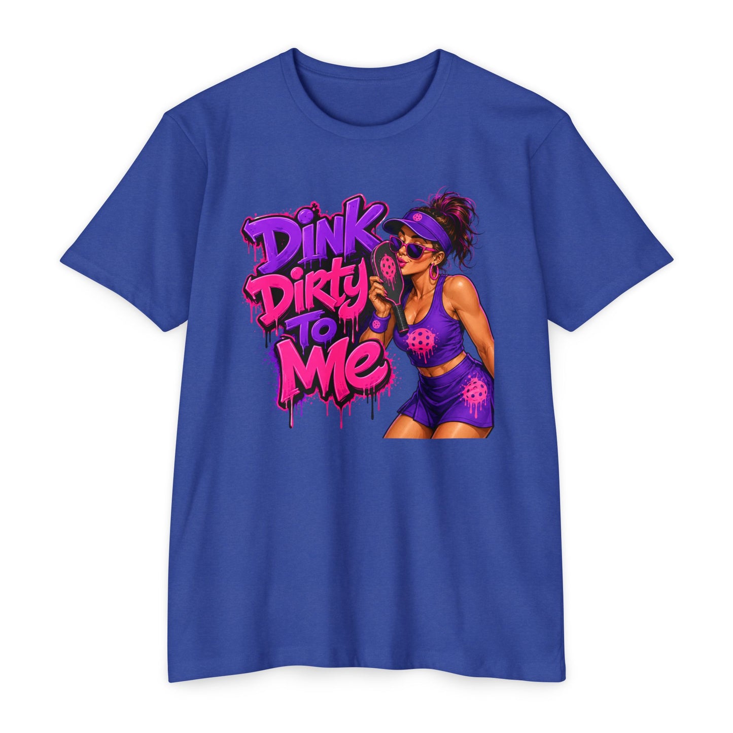 Dink Dirty To Me T-Shirt — Retro Pin-Up Beach Tee (Salty Attitude)