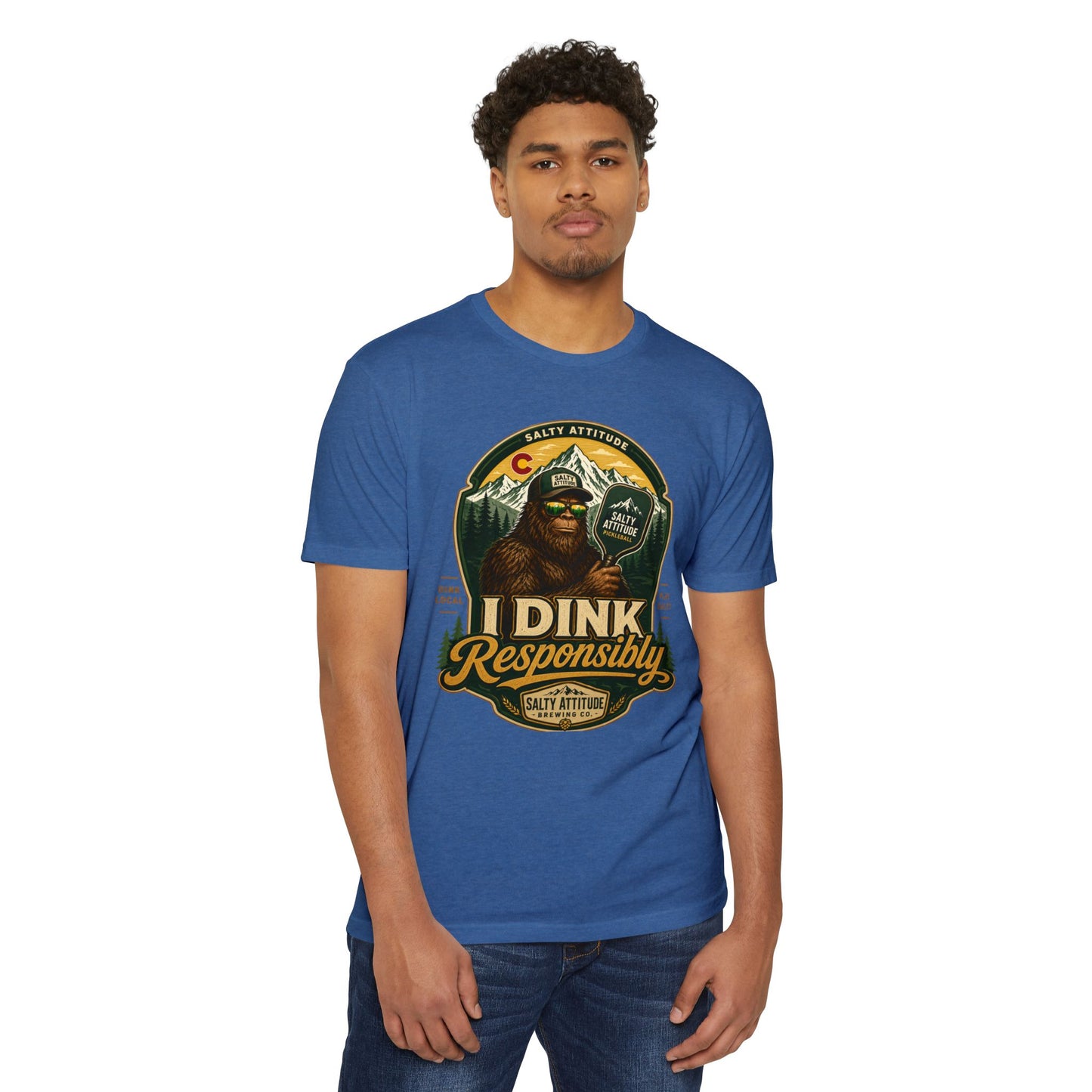 I Dink Responsibly T-Shirt — Funny Salty Attitude Pickleball Graphic Tee