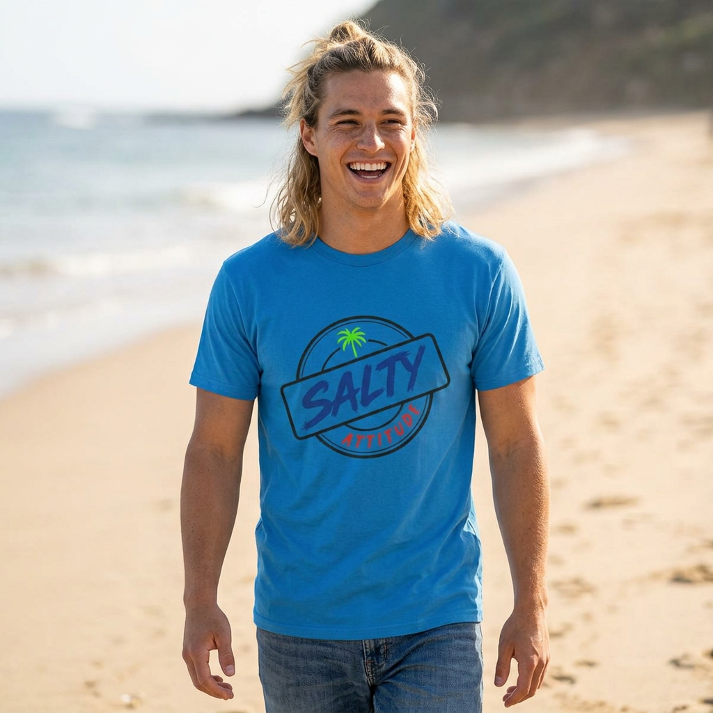 Salty Attitude Tee — Beach Vibes Graphic T-Shirt