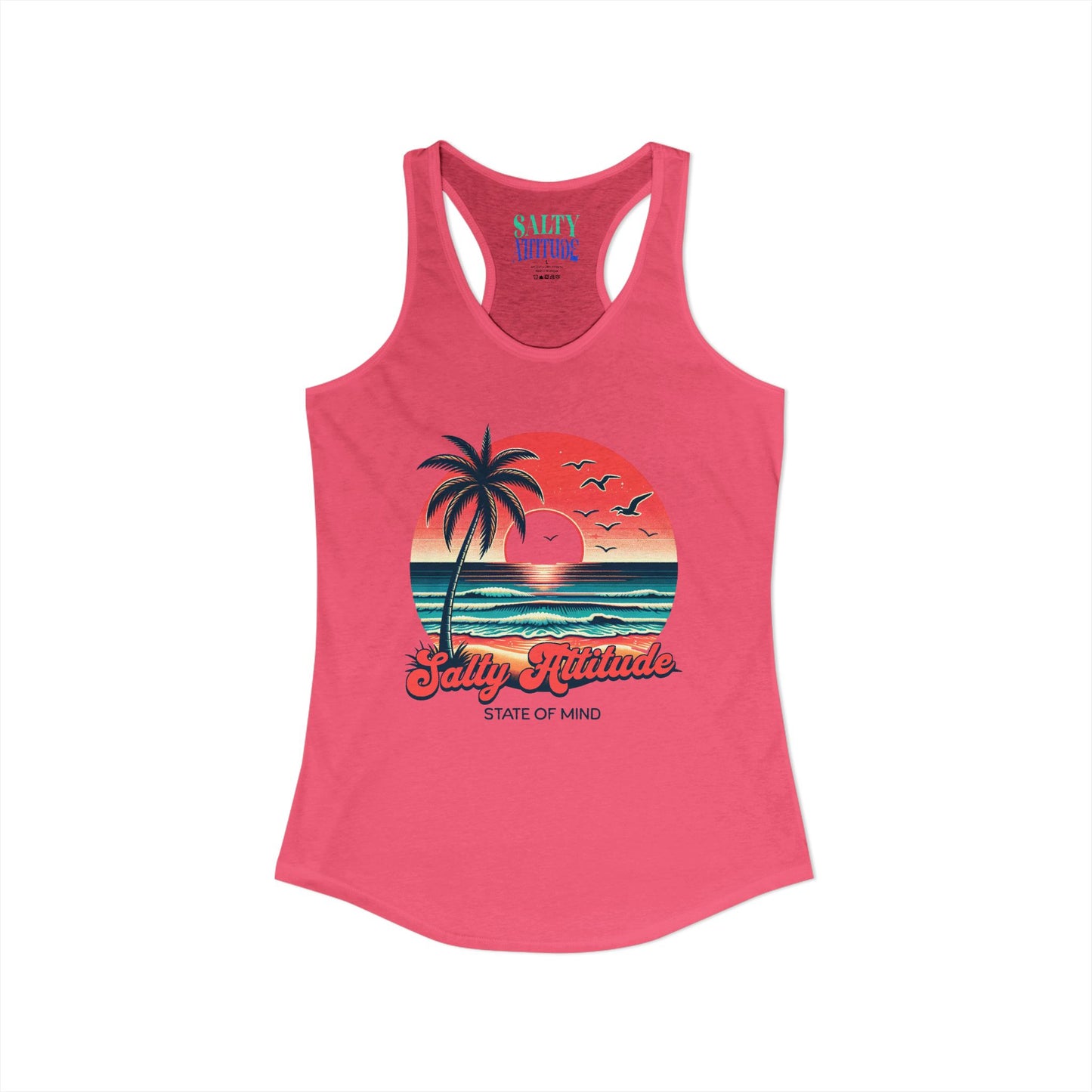Salty Attitude  -  Women's Ideal Racerback Tank