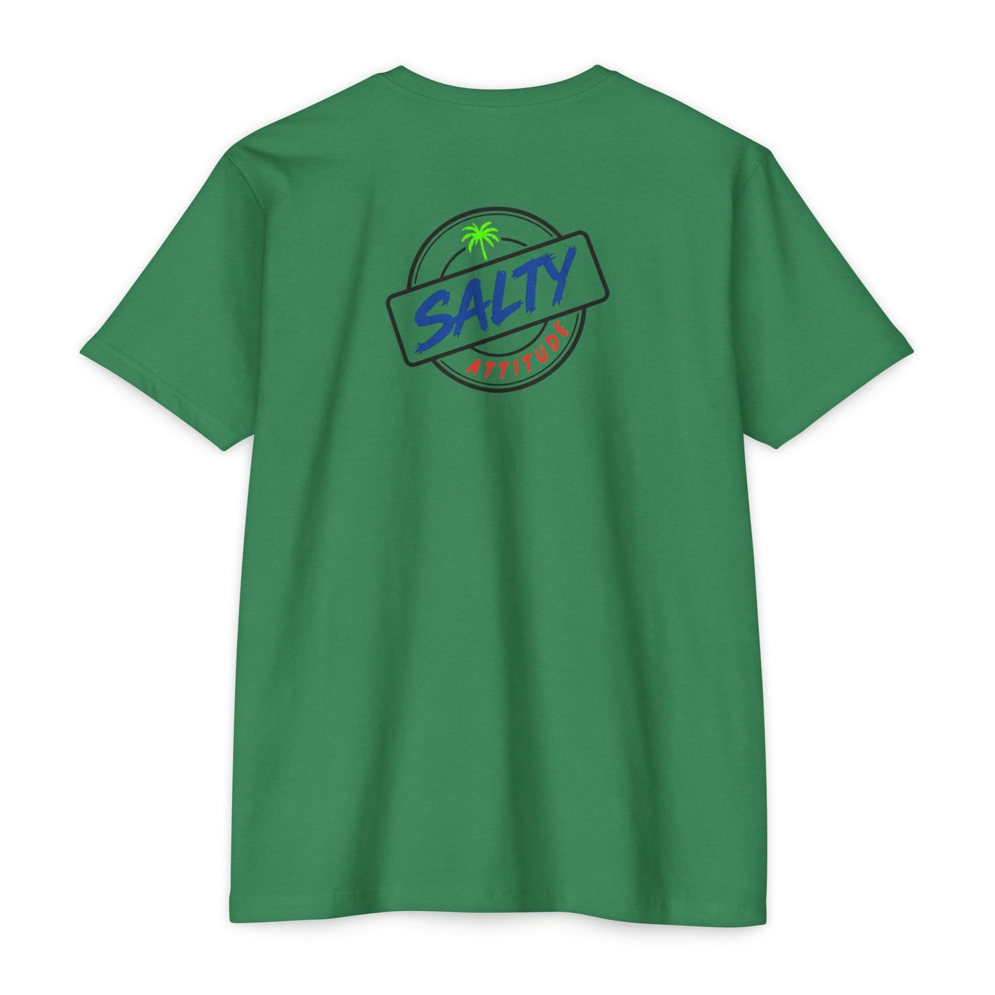 Net Gains Surf T-Shirt — 'Salty Attitude' Retro Beach Graphic Tee