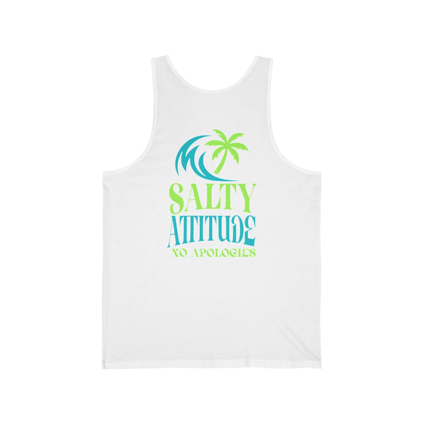 Tropical Vibes Tank, Beach Party Wear, No Apologies Top, Salty Attitude Shirt