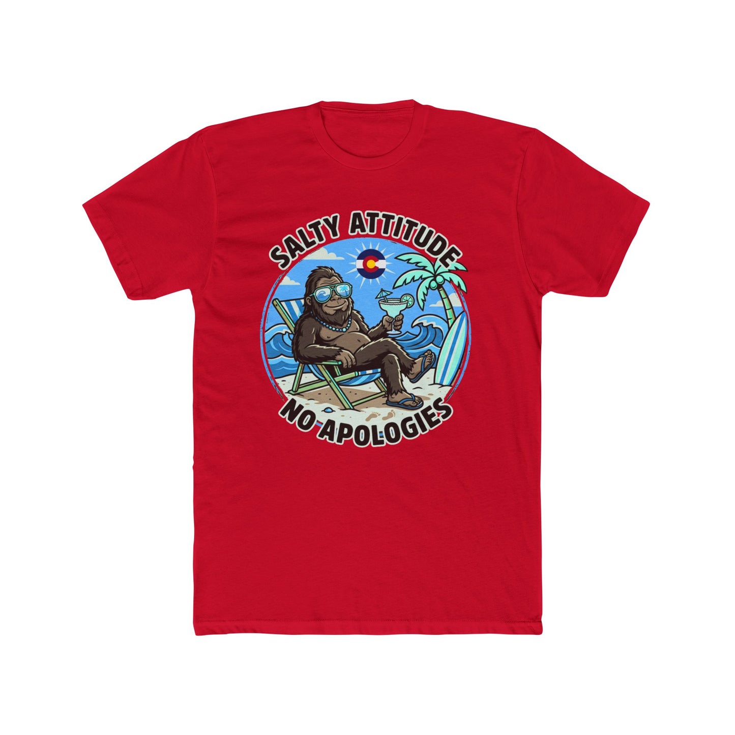 Salty Attitude T-Shirt — 'Salty Attitude No Apologies' Beach Vibes Tee