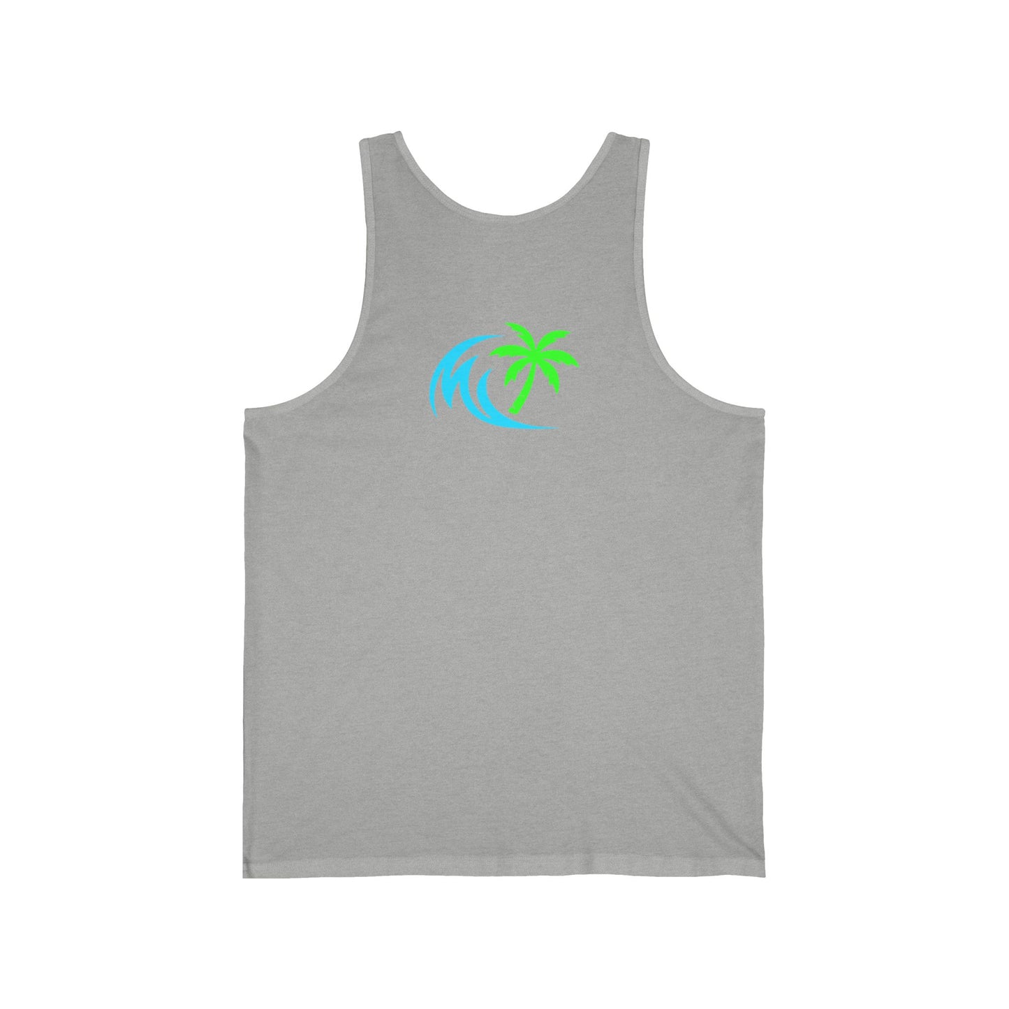 Salty Attitude No Apologies Tank Top — Funny Beach Vibes Surfing Palm Graphic