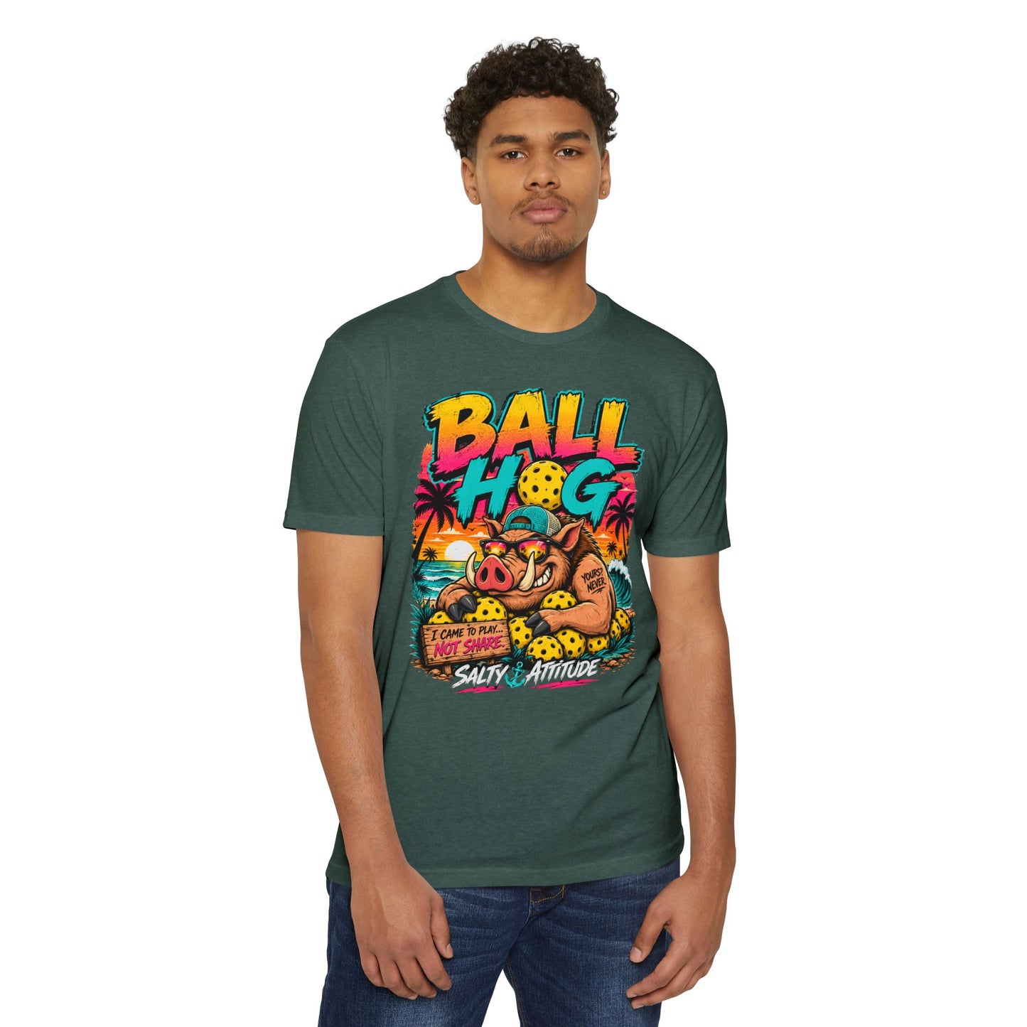 Ball Hog Beach Tee — "I Can't Be Held Responsible" Salty Attitude Graphic T-Shirt