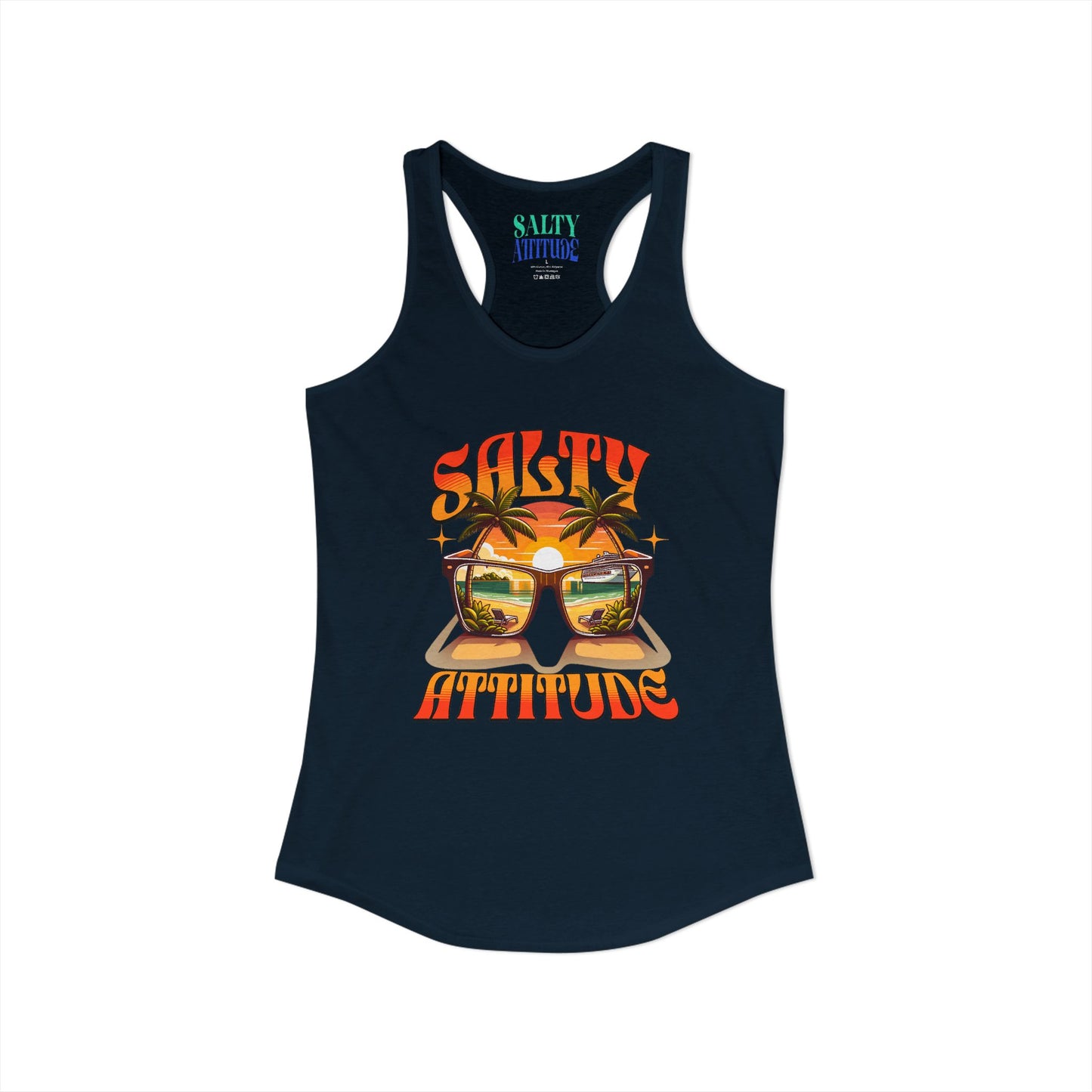 Salty Attitude Sunglass - Women's Ideal Racerback Tank