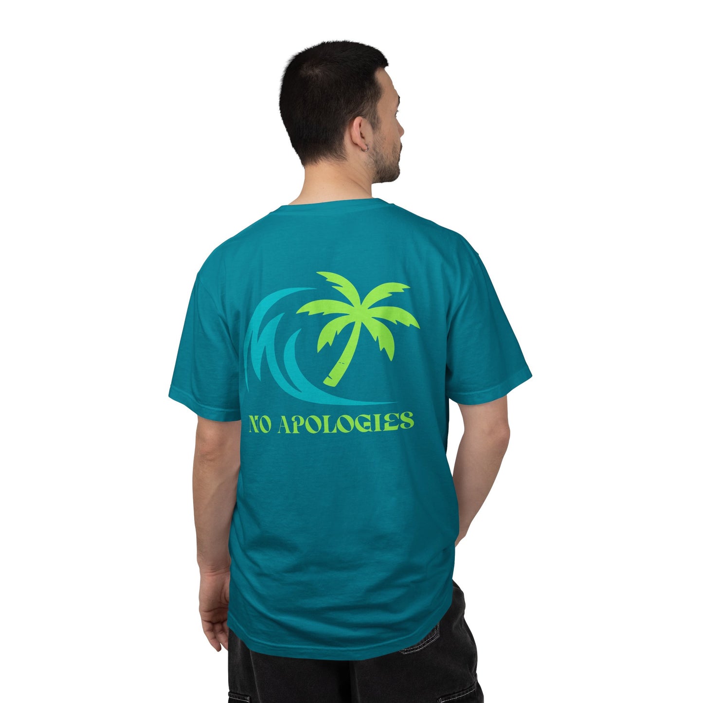 No Apologies Palm Wave T-shirt | Coastal Vibes Beach Tee