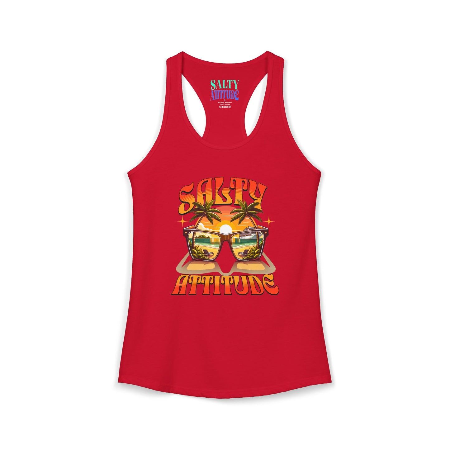 Salty Attitude Sunglass - Women's Ideal Racerback Tank
