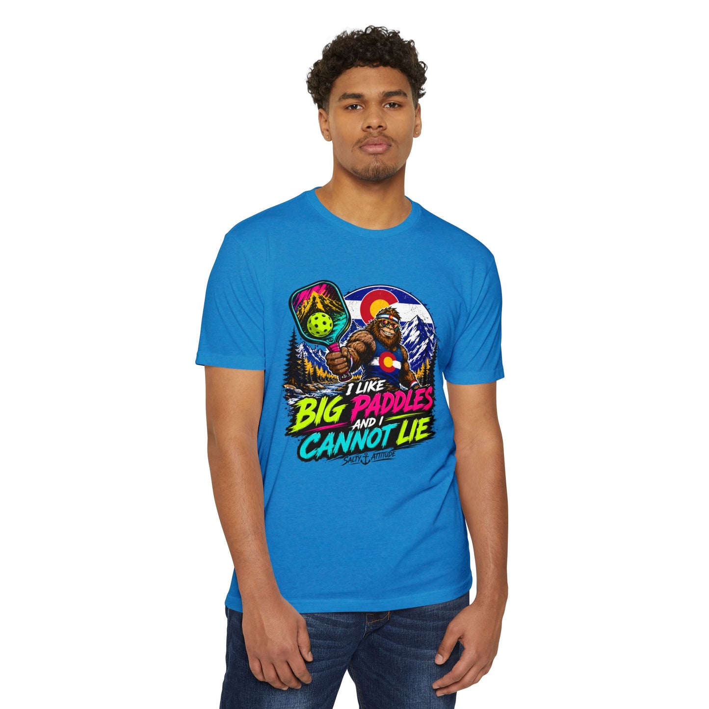 Pickleball T-Shirt — "I Like Big Paddles and I Cannot Lie" Retro Graphic