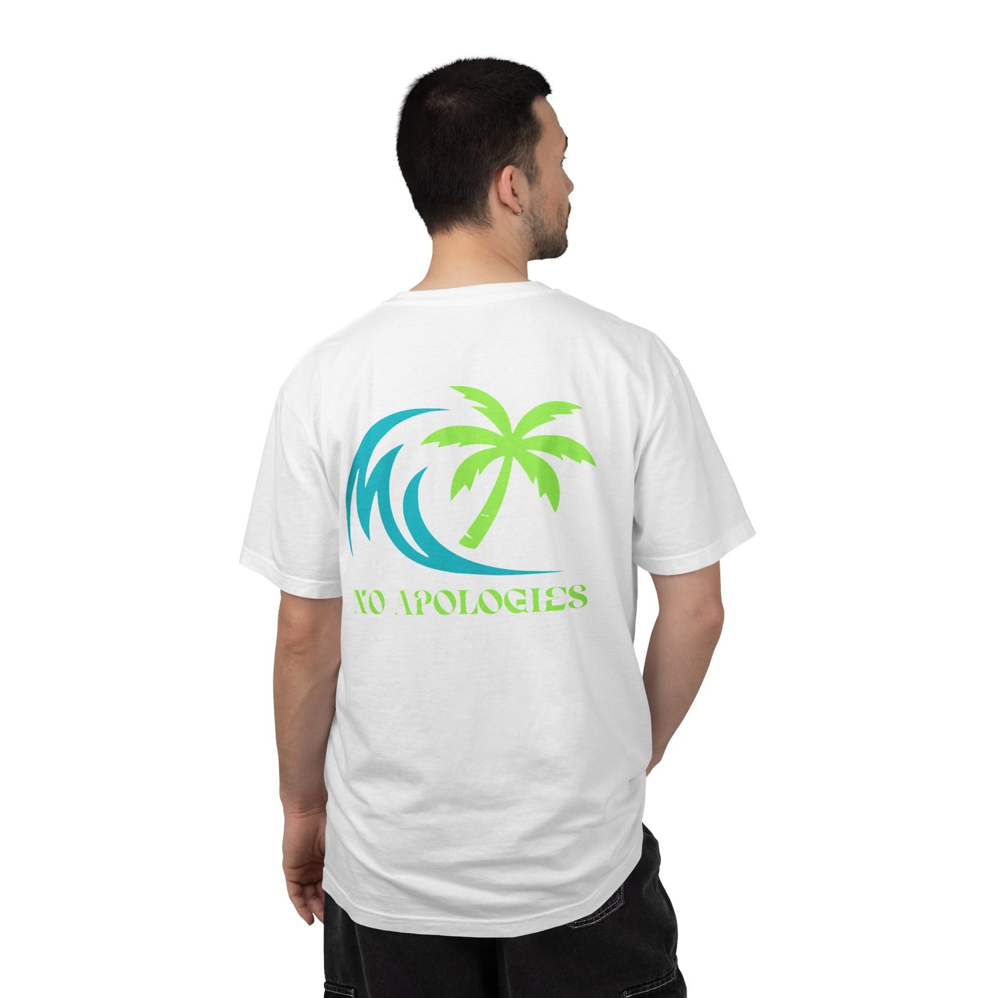 No Apologies Palm Wave T-shirt | Coastal Vibes Beach Tee