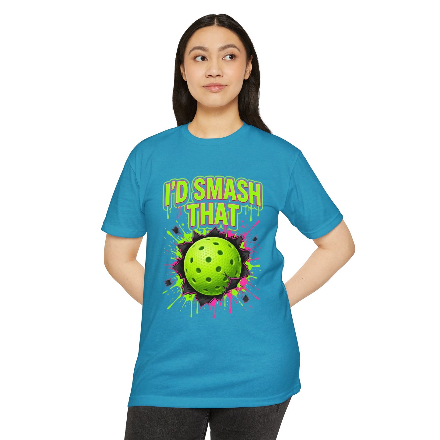 I'd Smash That Pickleball T-Shirt — Salty Attitude Graphic Tee