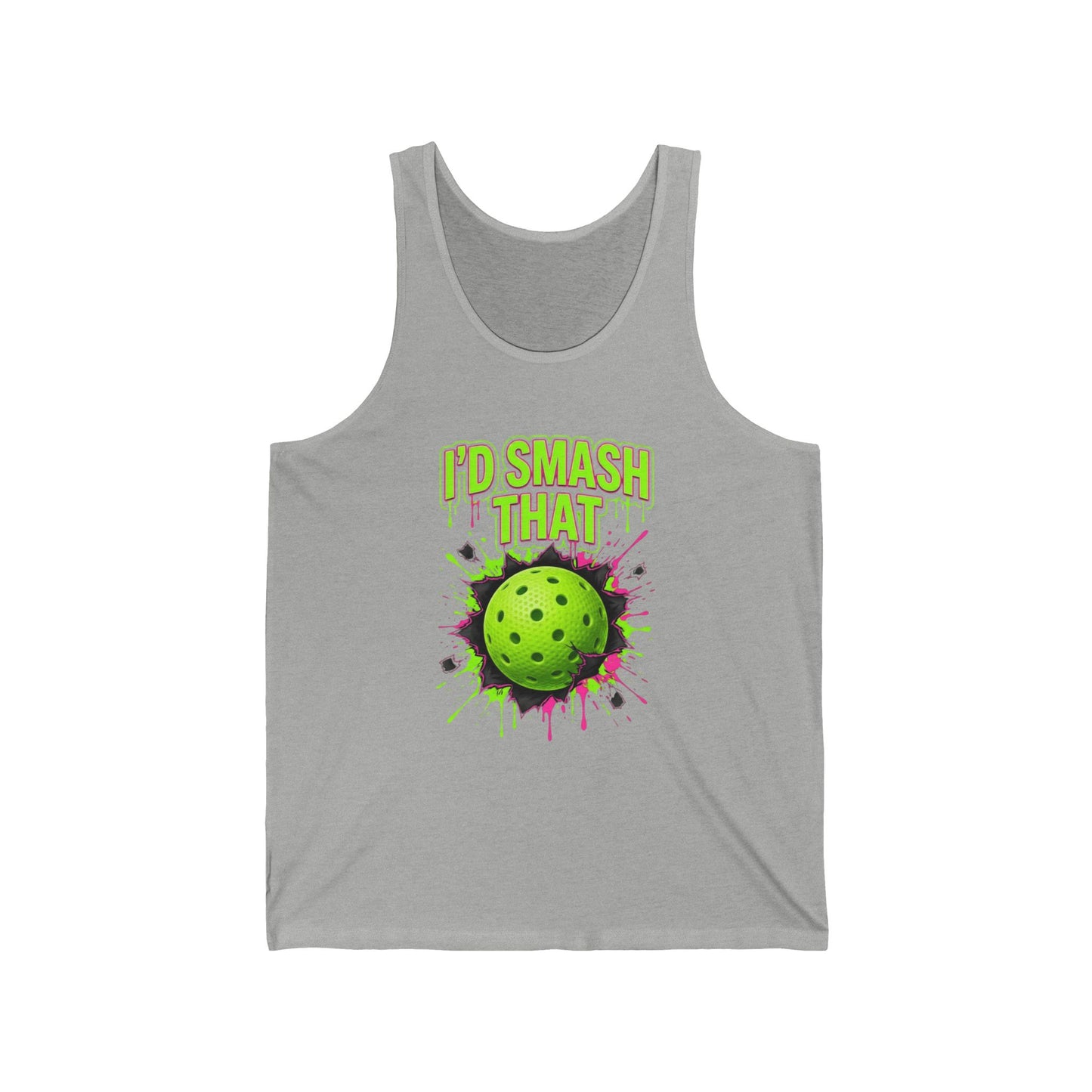 Pickleball Tank Top — "I'd Smash That" Graphic