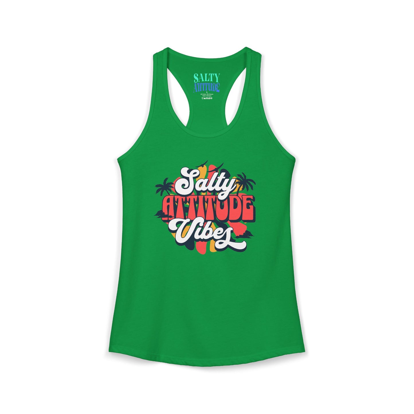 Salty Attitude Vibes -  Women's Ideal Racerback Tank