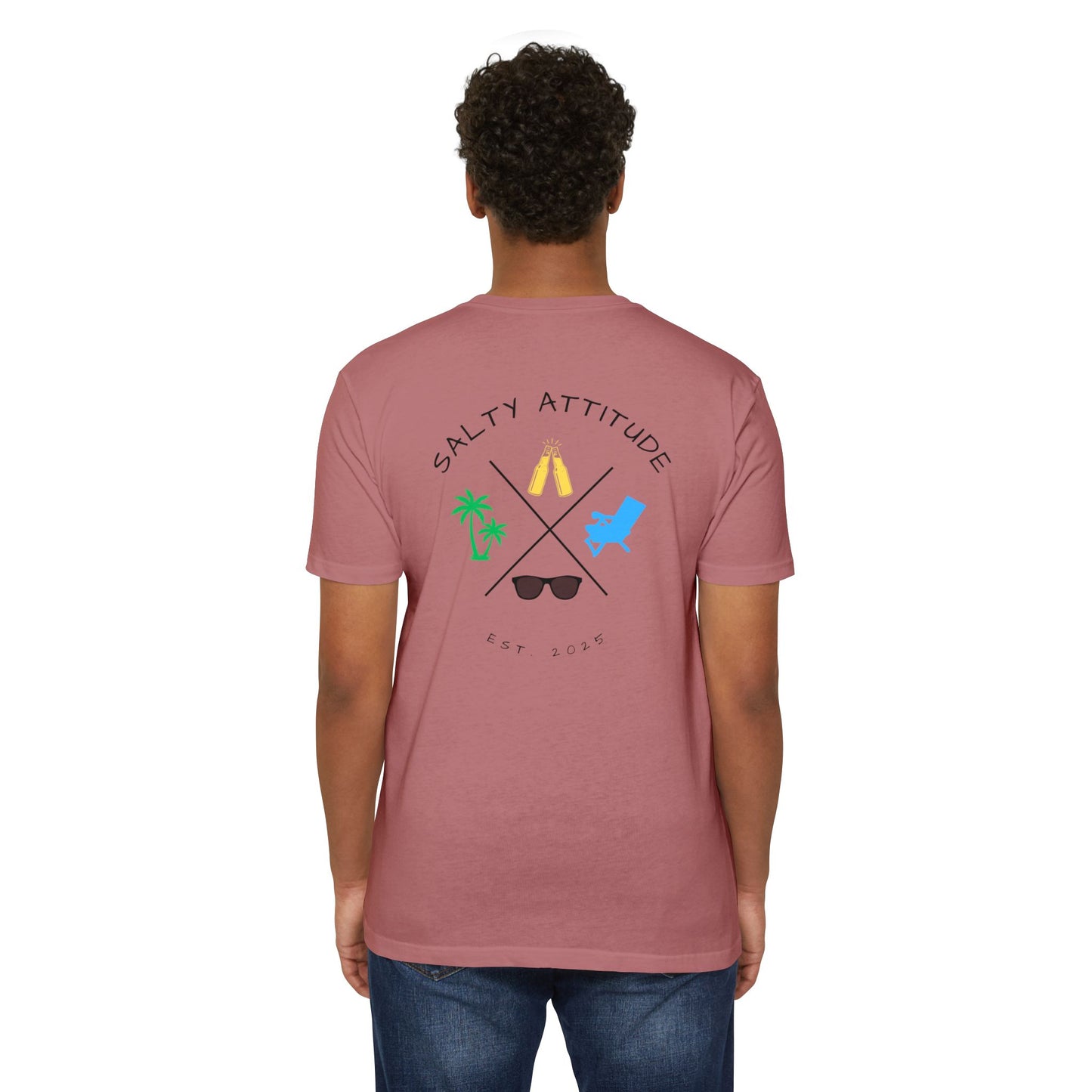 Salty Attitude Beach T-Shirt — Tropical Vacation Graphic Tee