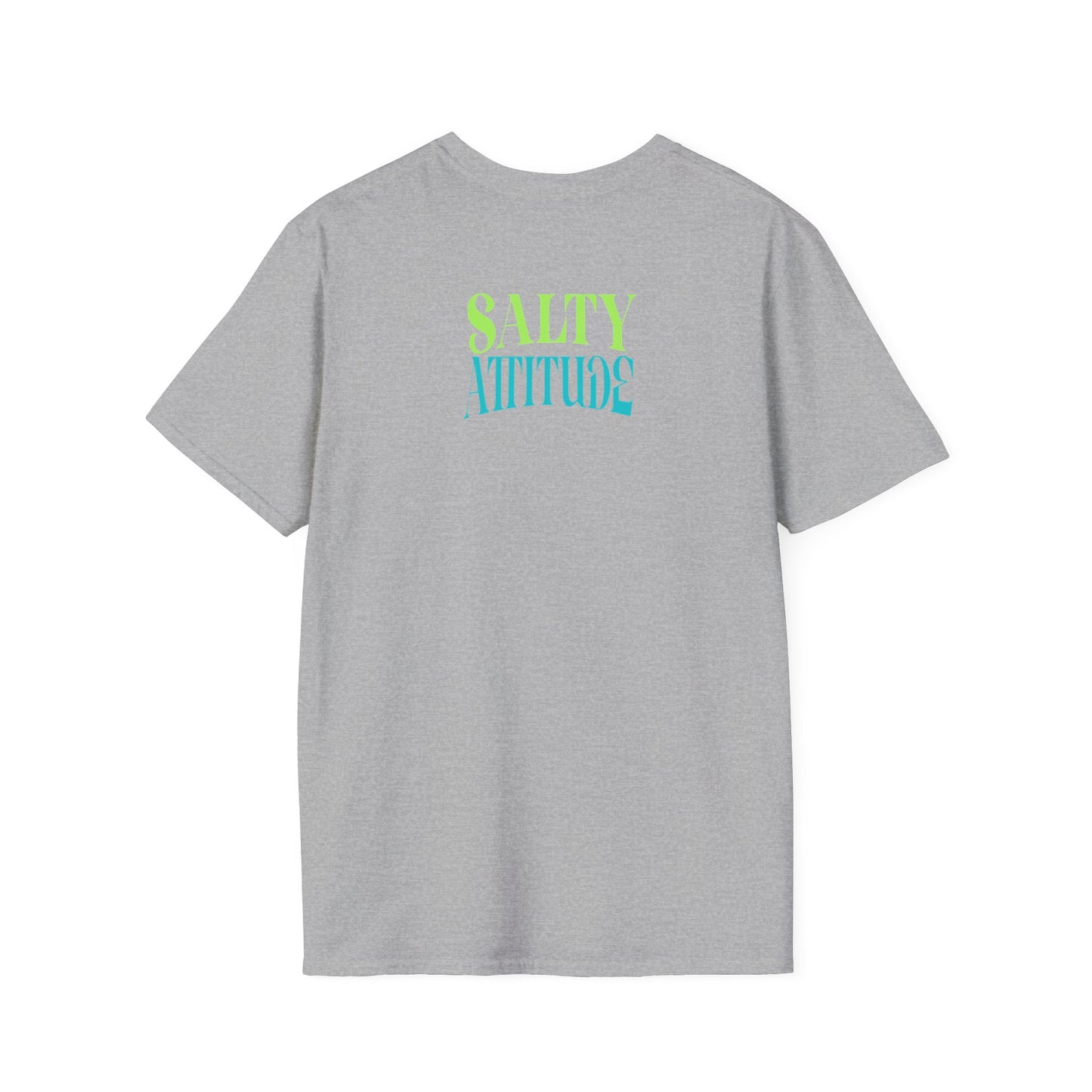 Salty Attitude Beach T-Shirt — Coastal Vacation Shirt with Sunglasses & Palm Icons