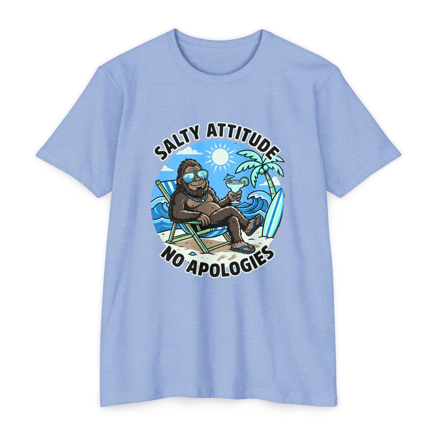 Big Foot — "Salty Attitude, No Apologies" Beach Graphic Tee