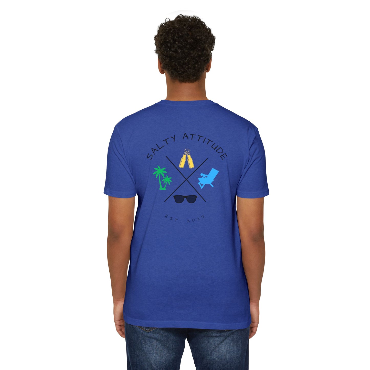 Salty Attitude Beach T-Shirt — Tropical Vacation Graphic Tee