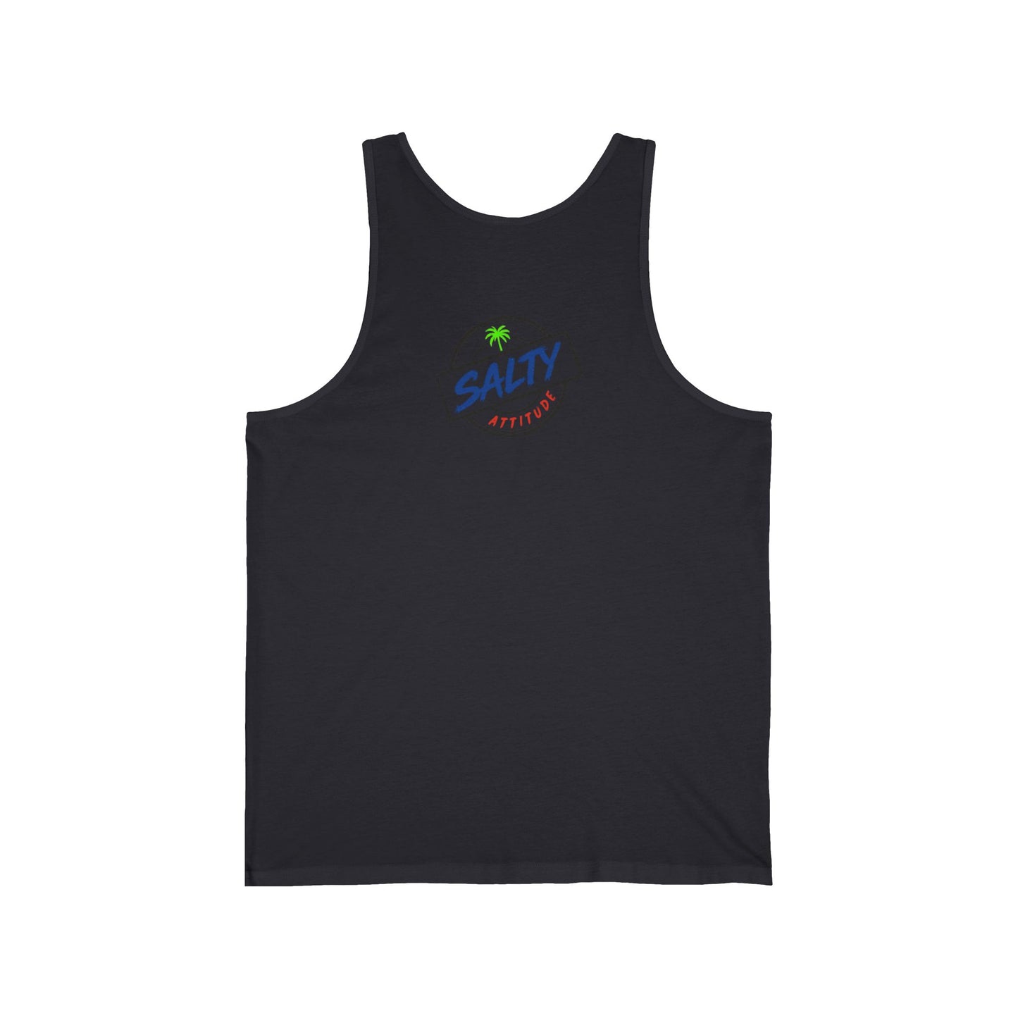 Net Gains Tank Top — Retro Beach Surf Workout Graphic Tank