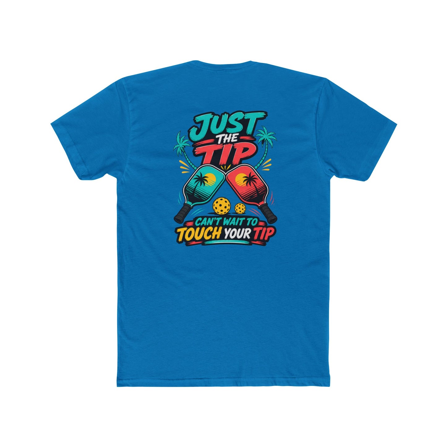 Graphic Tee — “Salty Attitude” Front & “Just the Tip” Tropical Back T-Shirt
