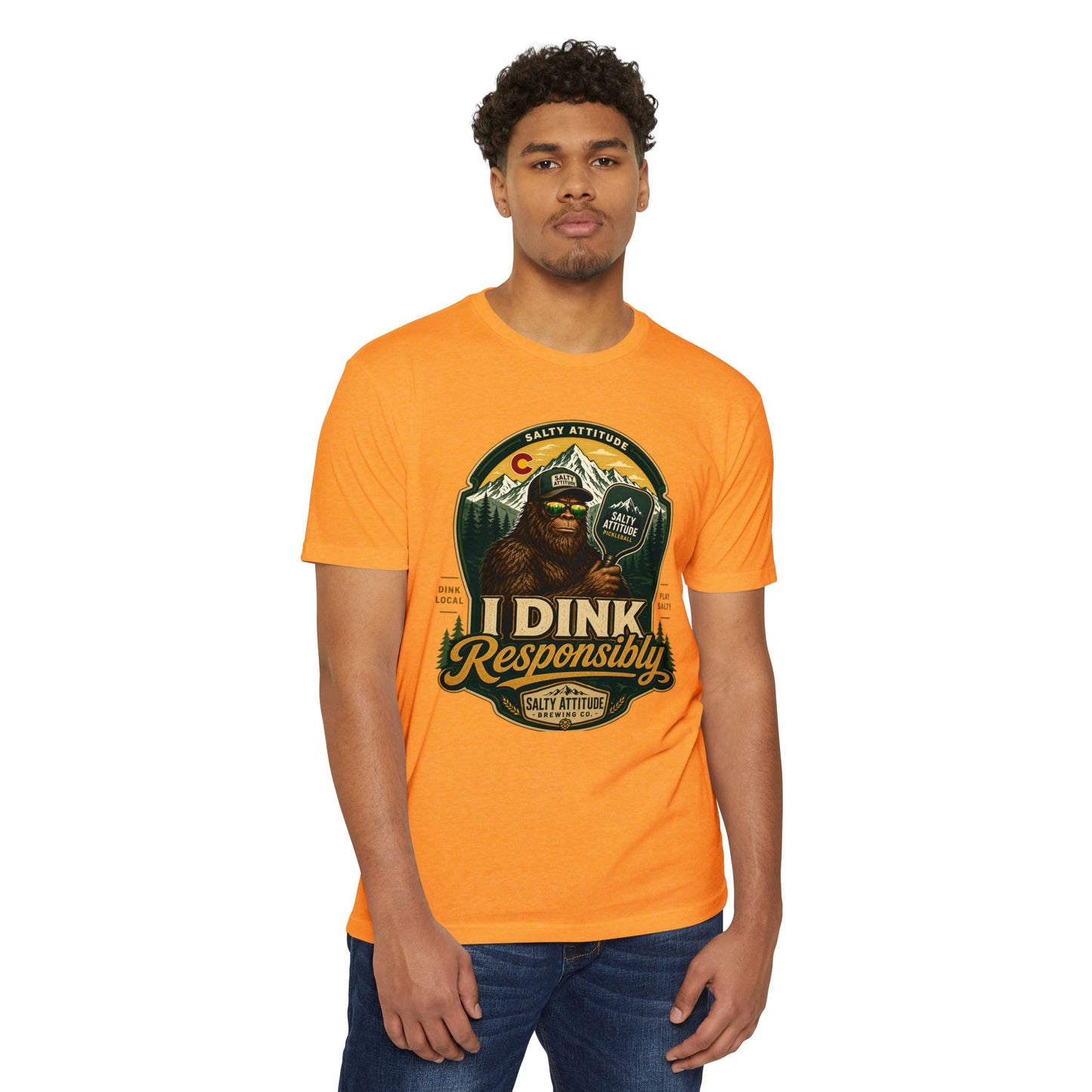 I Dink Responsibly T-Shirt — Funny Salty Attitude Pickleball Graphic Tee