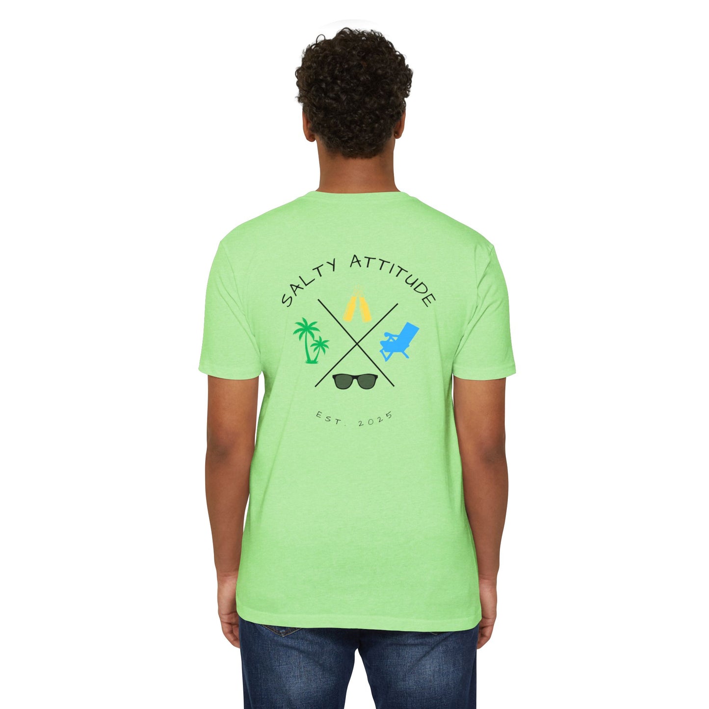 Salty Attitude Beach T-Shirt — Tropical Vacation Graphic Tee