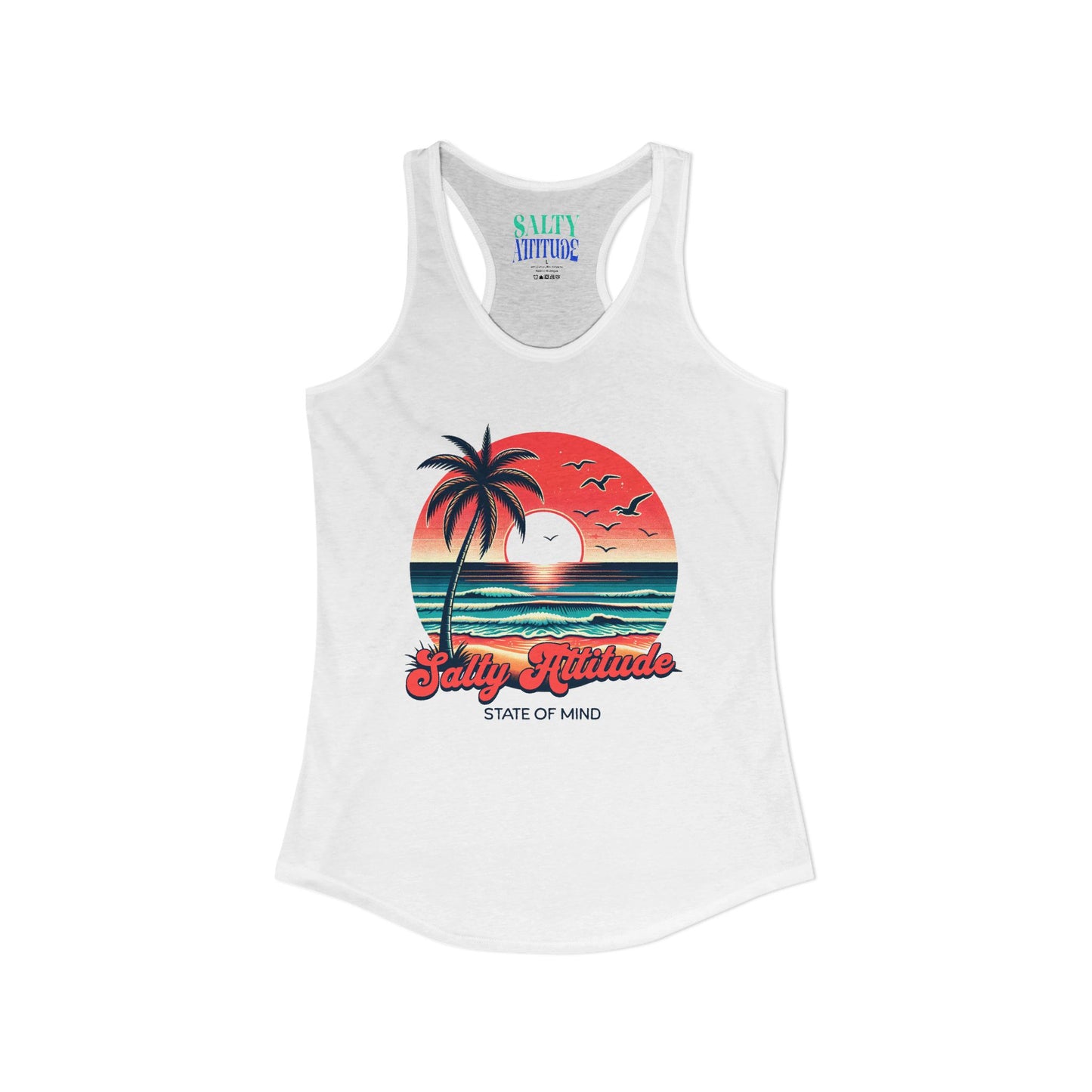 Salty Attitude  -  Women's Ideal Racerback Tank