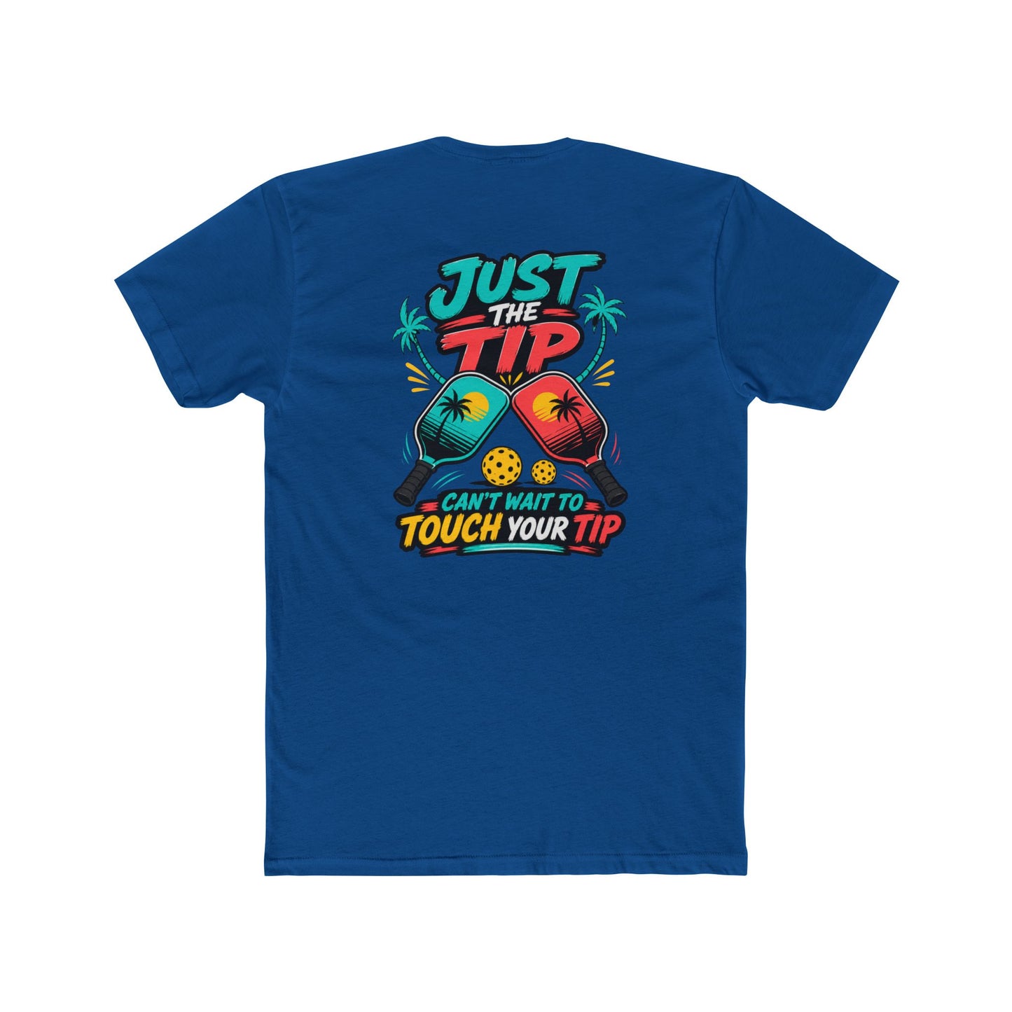 Graphic Tee — “Salty Attitude” Front & “Just the Tip” Tropical Back T-Shirt