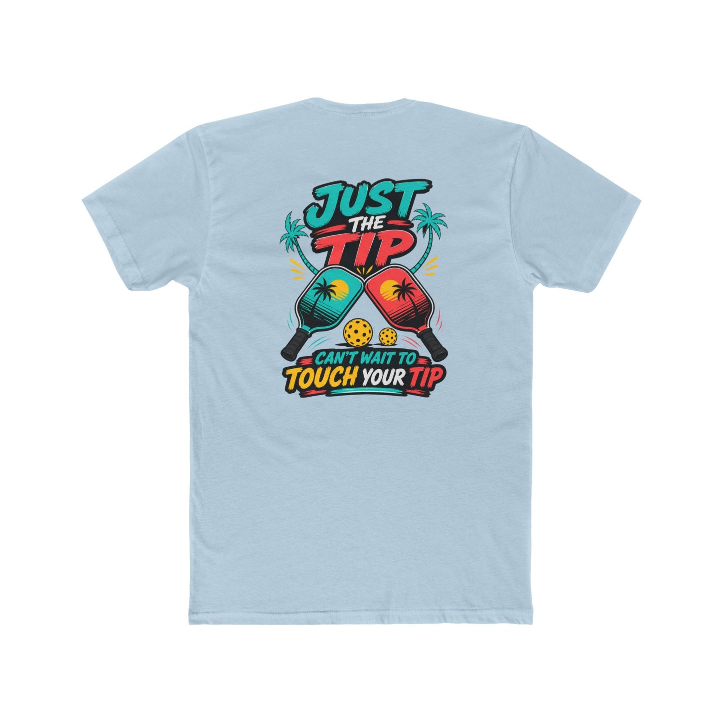 Graphic Tee — “Salty Attitude” Front & “Just the Tip” Tropical Back T-Shirt