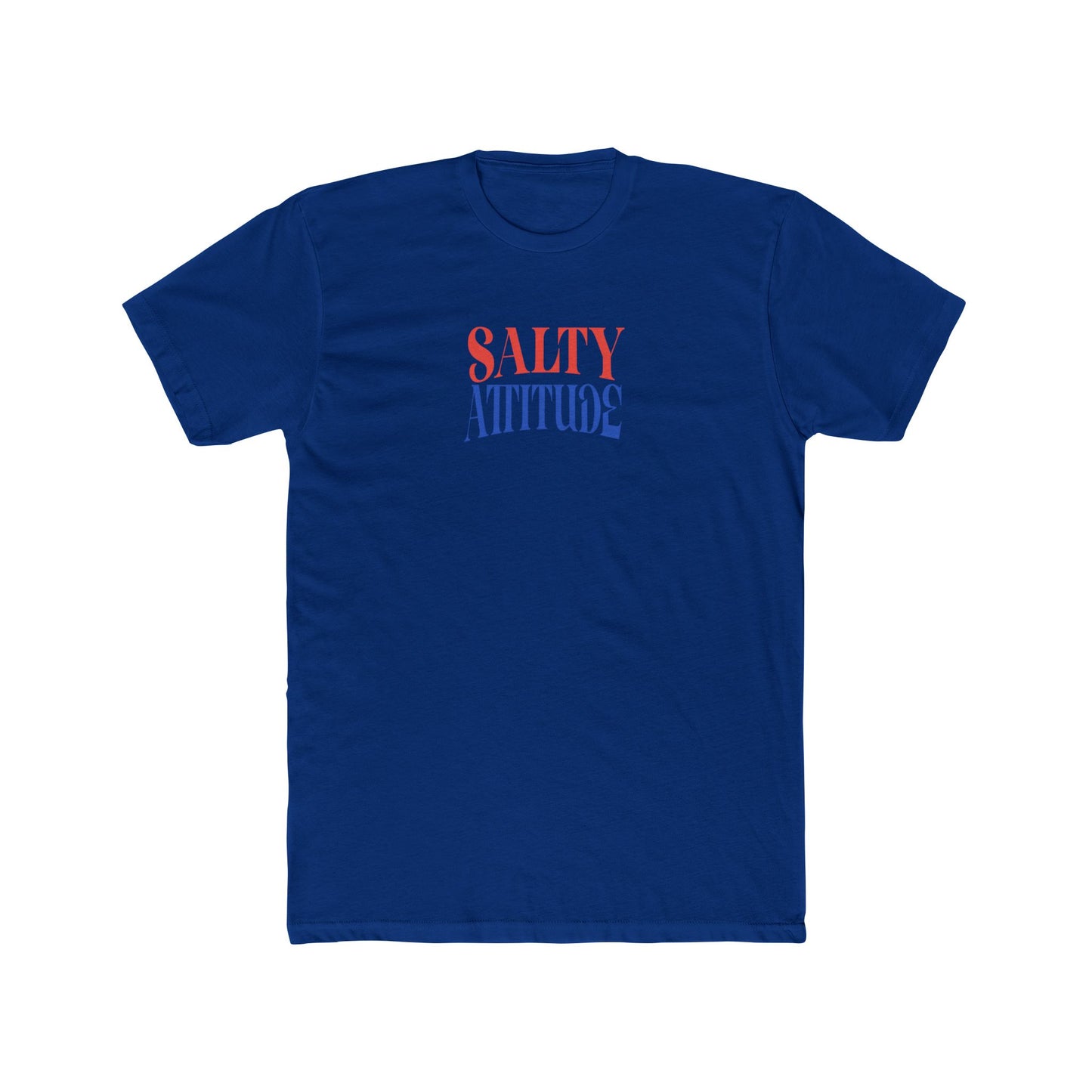 Graphic Tee — “Salty Attitude” Front & “Just the Tip” Tropical Back T-Shirt