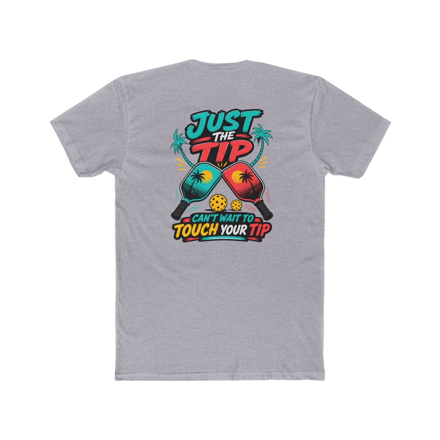 Graphic Tee — “Salty Attitude” Front & “Just the Tip” Tropical Back T-Shirt