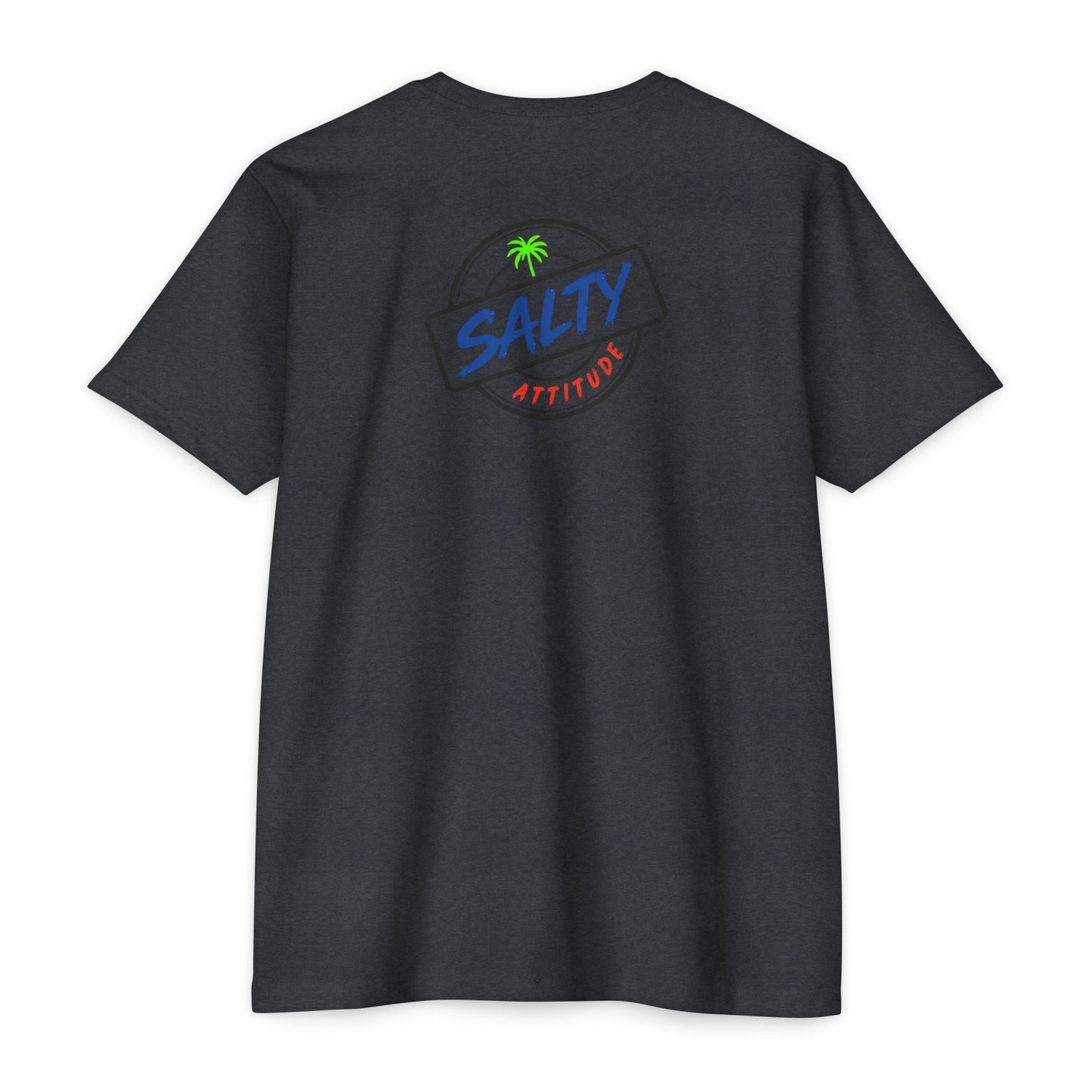 T-Shirt — "Soft Hands Hard Paddle" Tropical Salty Attitude Surf Tee