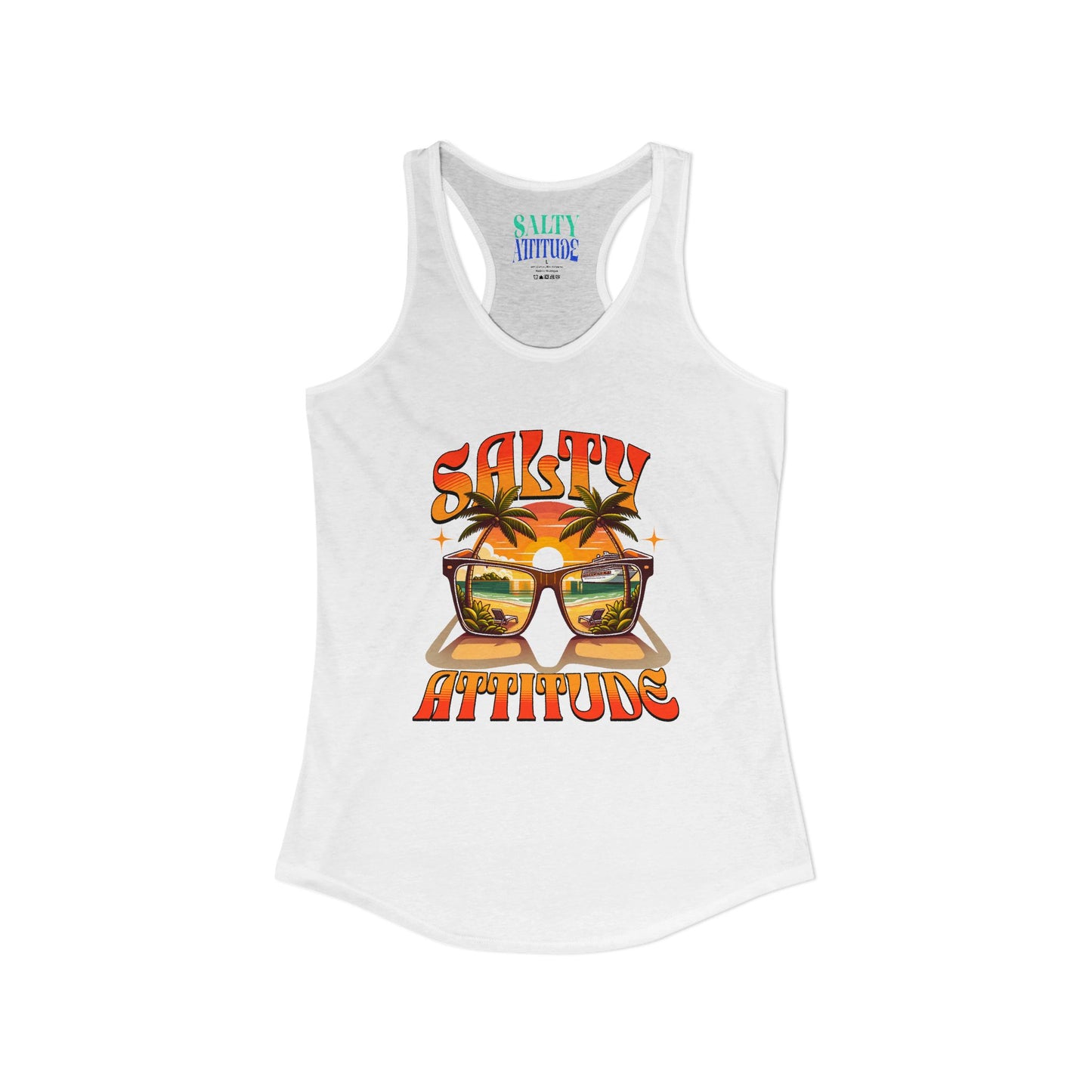 Salty Attitude Sunglass - Women's Ideal Racerback Tank