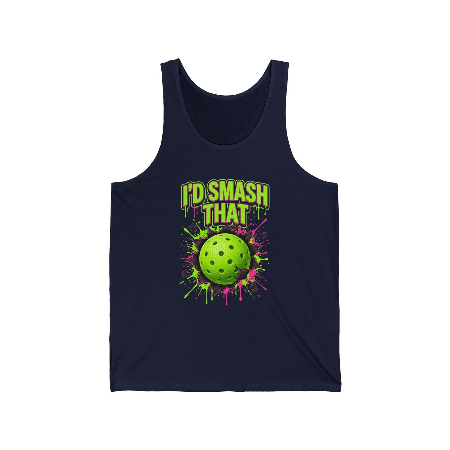 Pickleball Tank Top — "I'd Smash That" Graphic