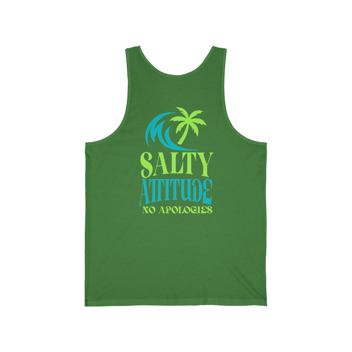 Tropical Vibes Tank, Beach Party Wear, No Apologies Top, Salty Attitude Shirt