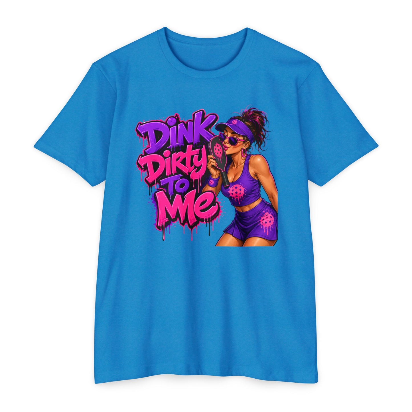 Dink Dirty To Me T-Shirt — Retro Pin-Up Beach Tee (Salty Attitude)