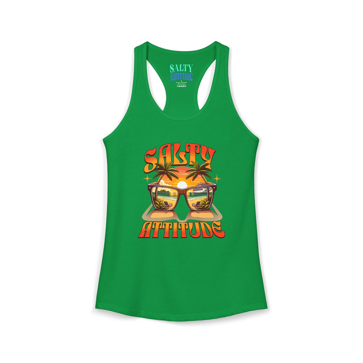 Salty Attitude Sunglass - Women's Ideal Racerback Tank