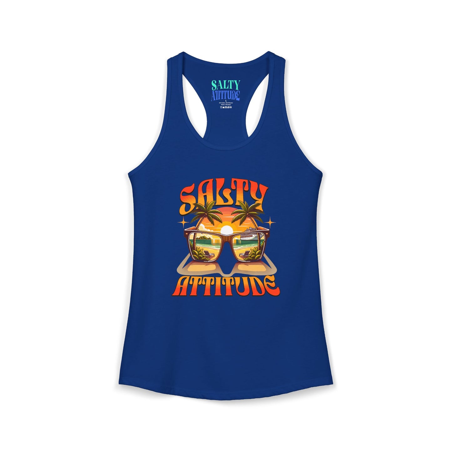 Salty Attitude Sunglass - Women's Ideal Racerback Tank
