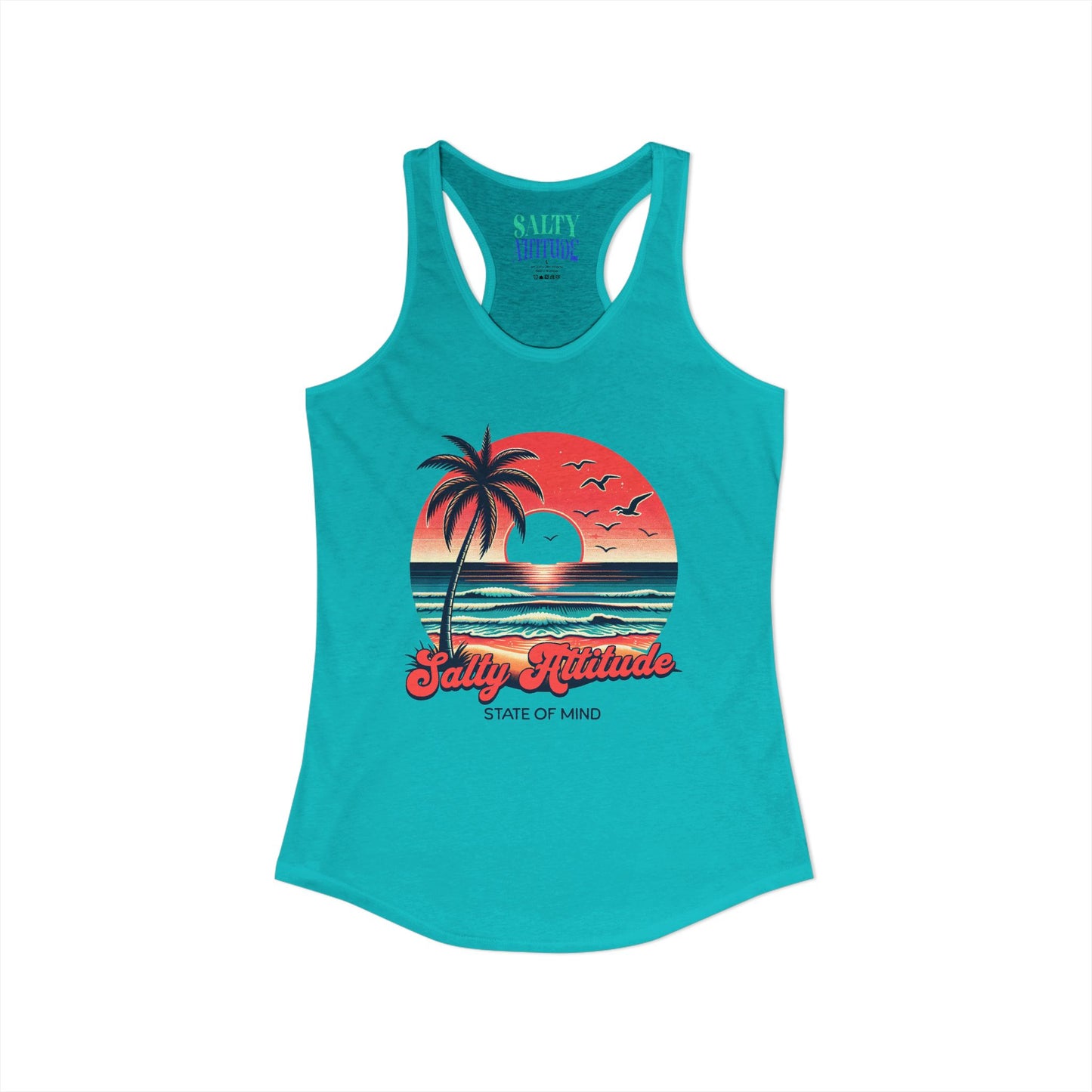 Salty Attitude  -  Women's Ideal Racerback Tank