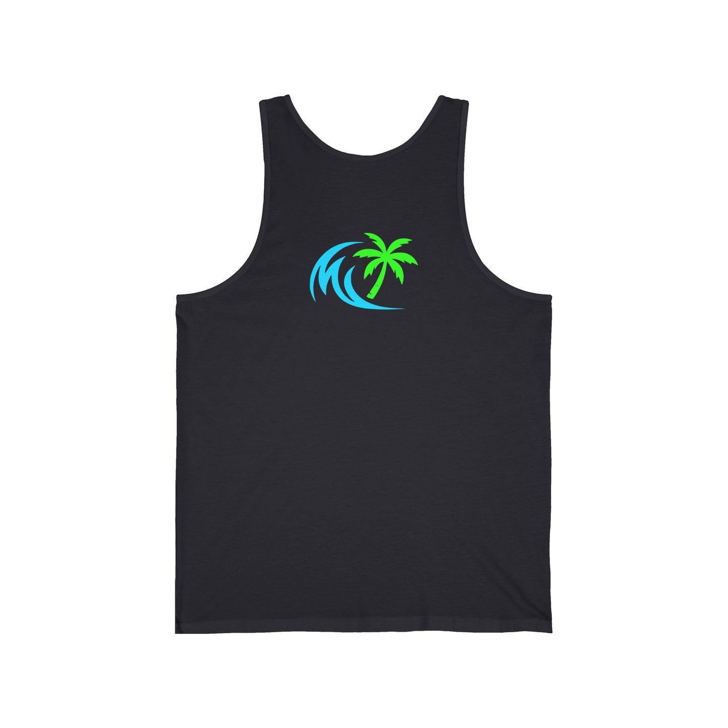Salty Attitude No Apologies Tank Top — Funny Beach Vibes Surfing Palm Graphic
